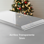 Esferas de Acrílico Transparente Reno Navideño RN02