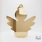 Esferas de Acrílico Espejo Angel Navideño AL01E