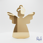 Esferas de Acrílico Espejo Angel Navideño AL02E