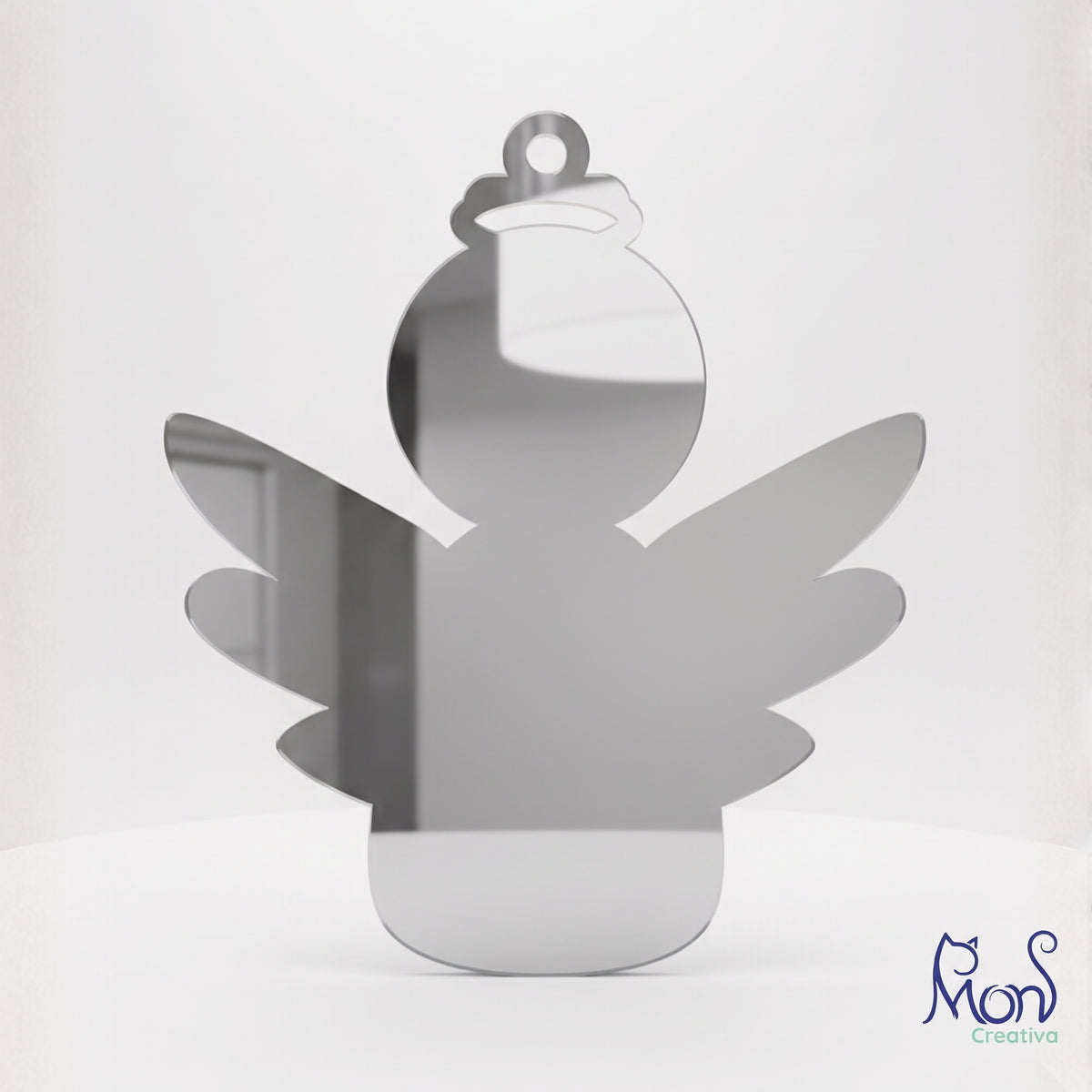 Esferas de Acrílico Espejo Angel Navideño AL01E