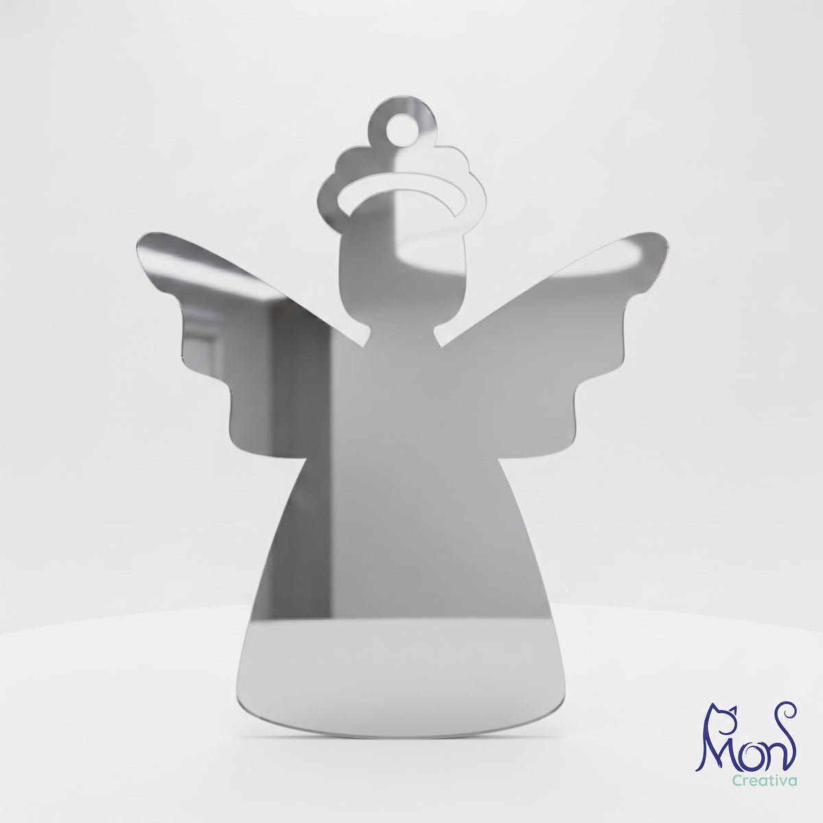 Esferas de Acrílico Espejo Angel Navideño AL02E