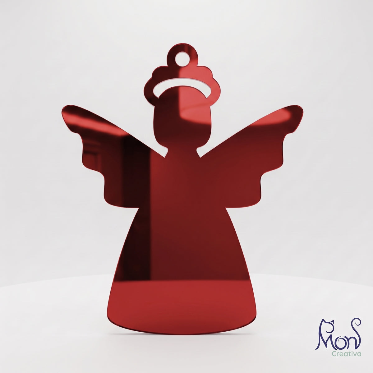Esferas de Acrílico Espejo Angel Navideño AL02E