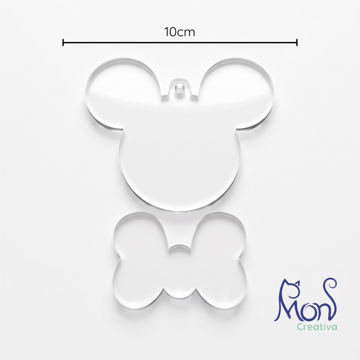 Esferas de Acrílico Transparente Minnie Mouse MI01