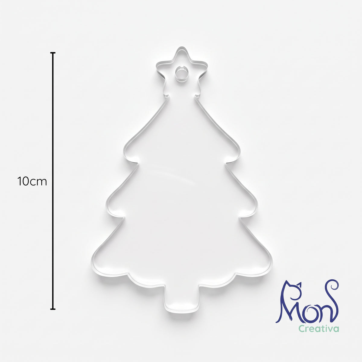 Esferas de Acrílico Transparente Pino Navideño PN02