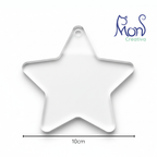 Esferas de Acrílico Transparente Estrella ES01