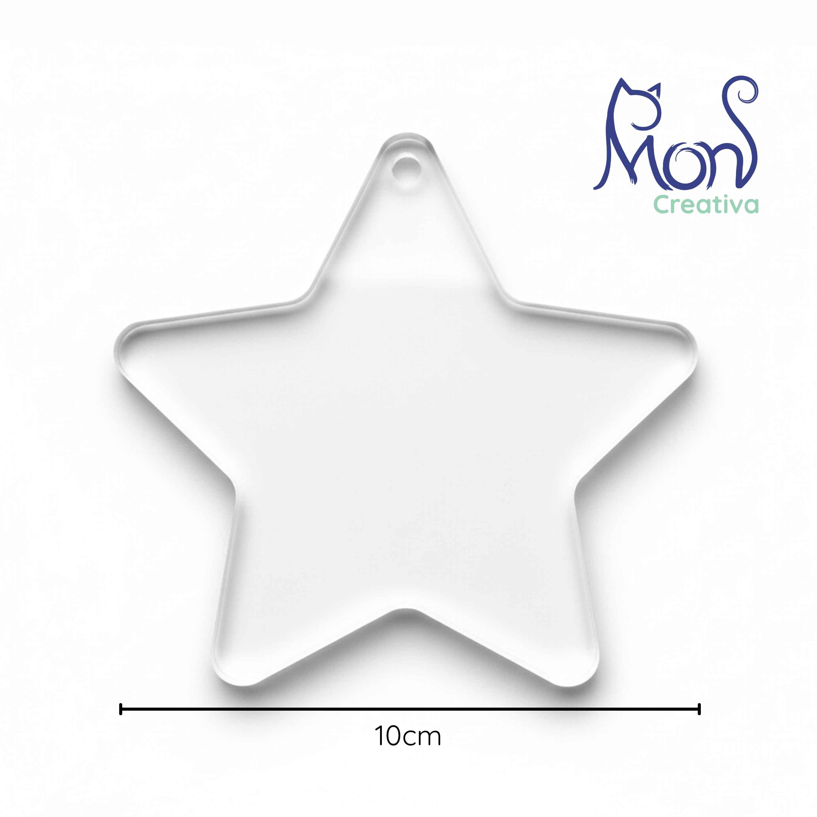 Esferas de Acrílico Transparente Estrella ES01