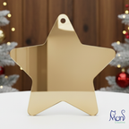 Esferas de Acrílico Espejo Estrella Navideño ES01E