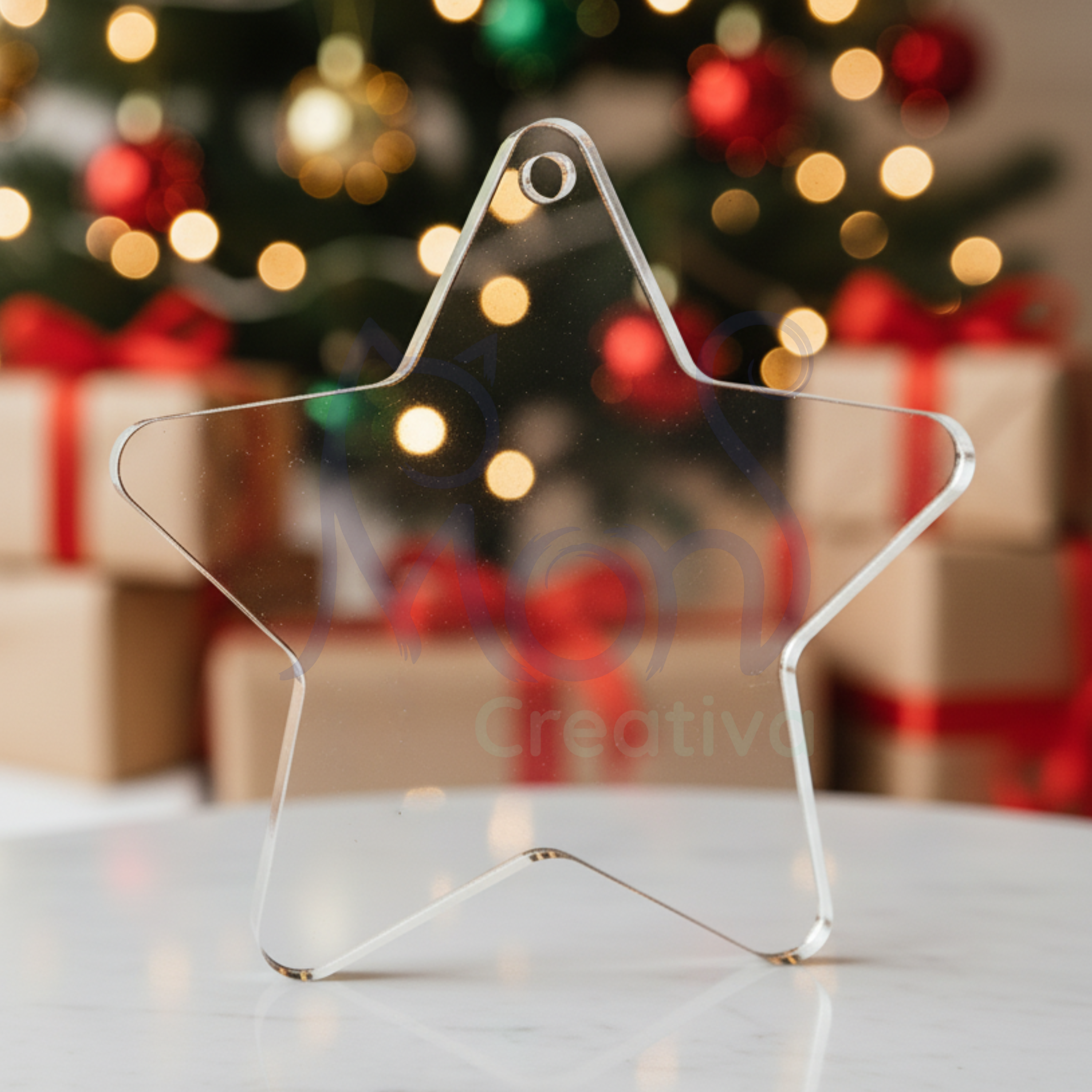 Esferas de Acrílico Transparente Estrella ES01