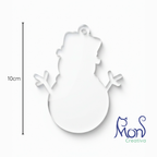 Esferas de Acrílico Transparente Muñeco de Nieve MN01