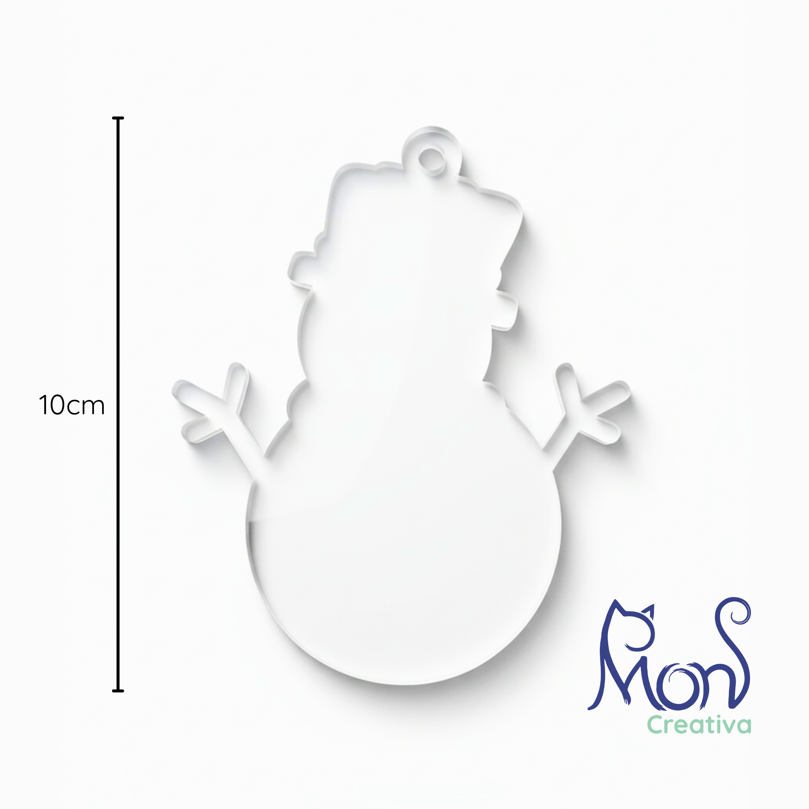 Esferas de Acrílico Transparente Muñeco de Nieve MN01