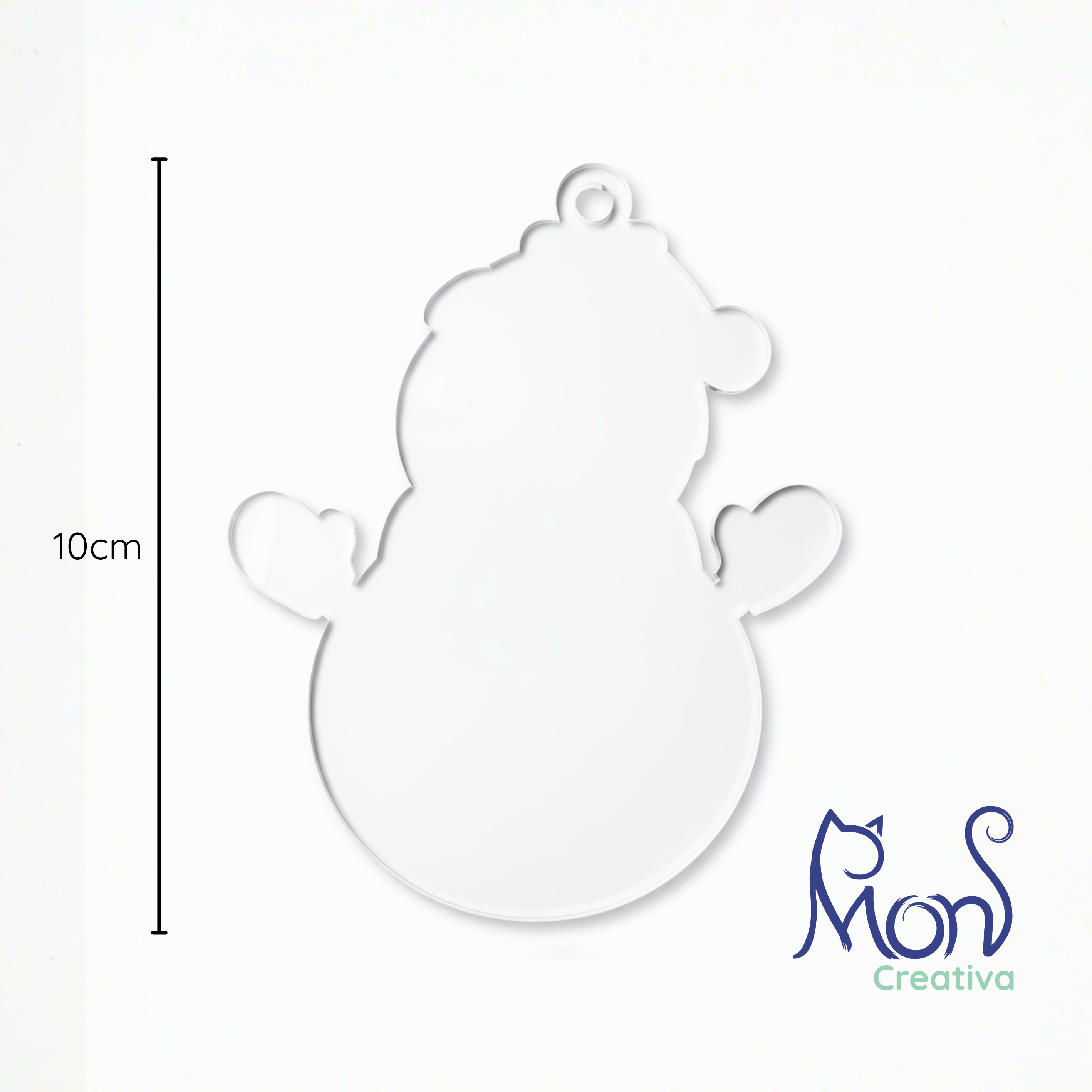 Esferas de Acrílico Transparente Muñeco de Nieve MN02