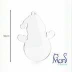 Esferas de Acrílico Transparente Muñeco de Nieve MN03