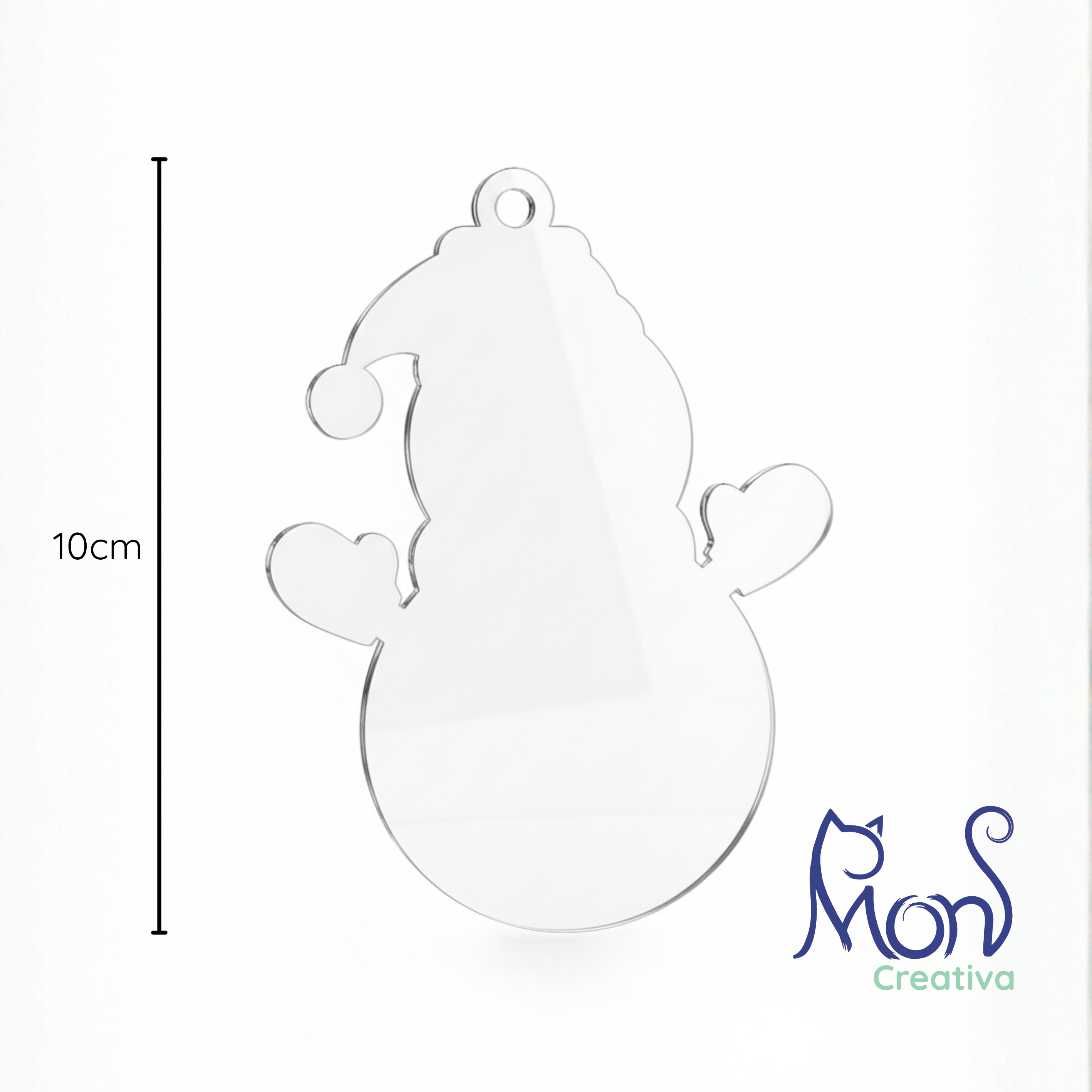 Esferas de Acrílico Transparente Muñeco de Nieve MN03