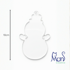 Esferas de Acrílico Transparente Muñeco de Nieve MN04