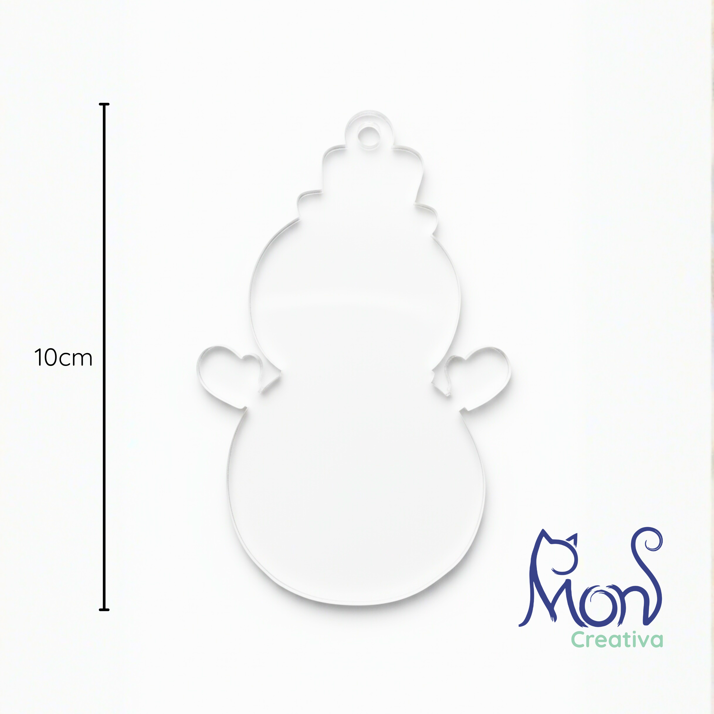 Esferas de Acrílico Transparente Muñeco de Nieve MN04