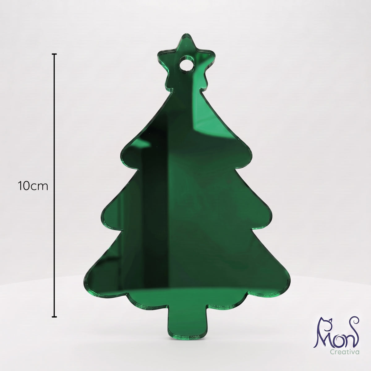 Esferas de Acrílico Espejo Pino Navideño PN02E