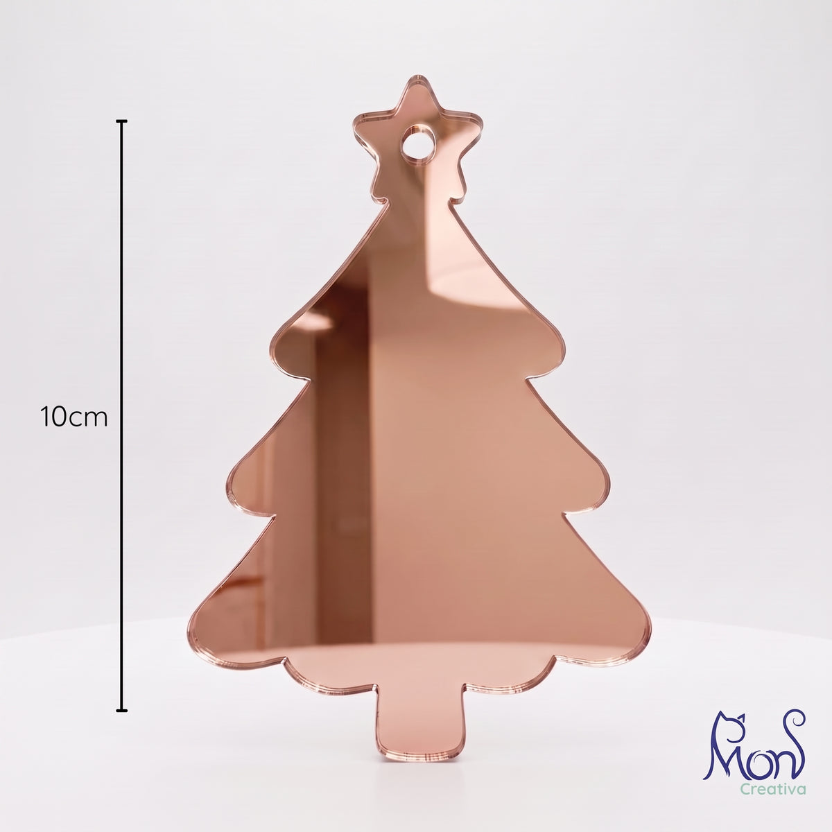 Esferas de Acrílico Espejo Pino Navideño PN02E