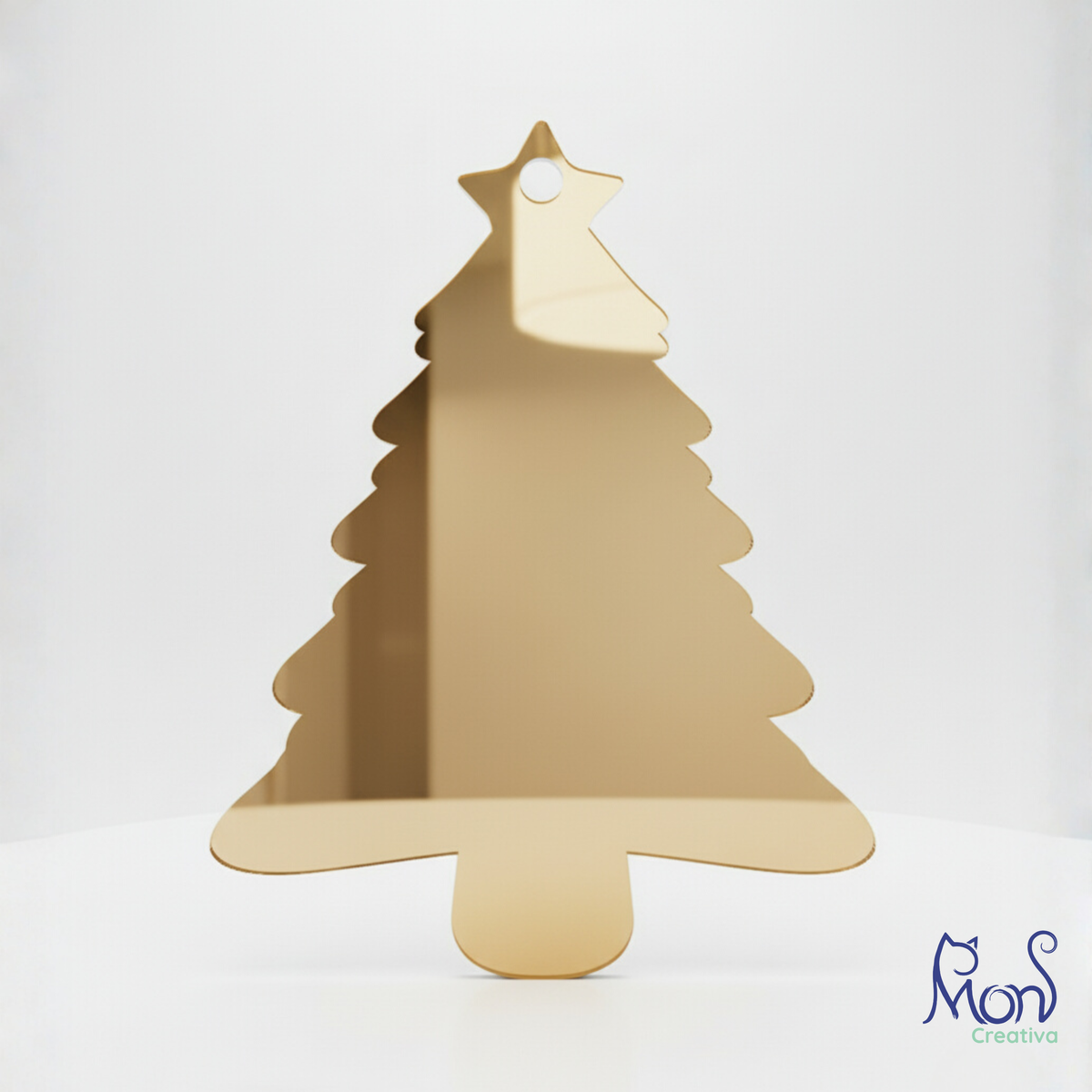 Esferas de Acrílico Espejo Pino Navideño PN01E