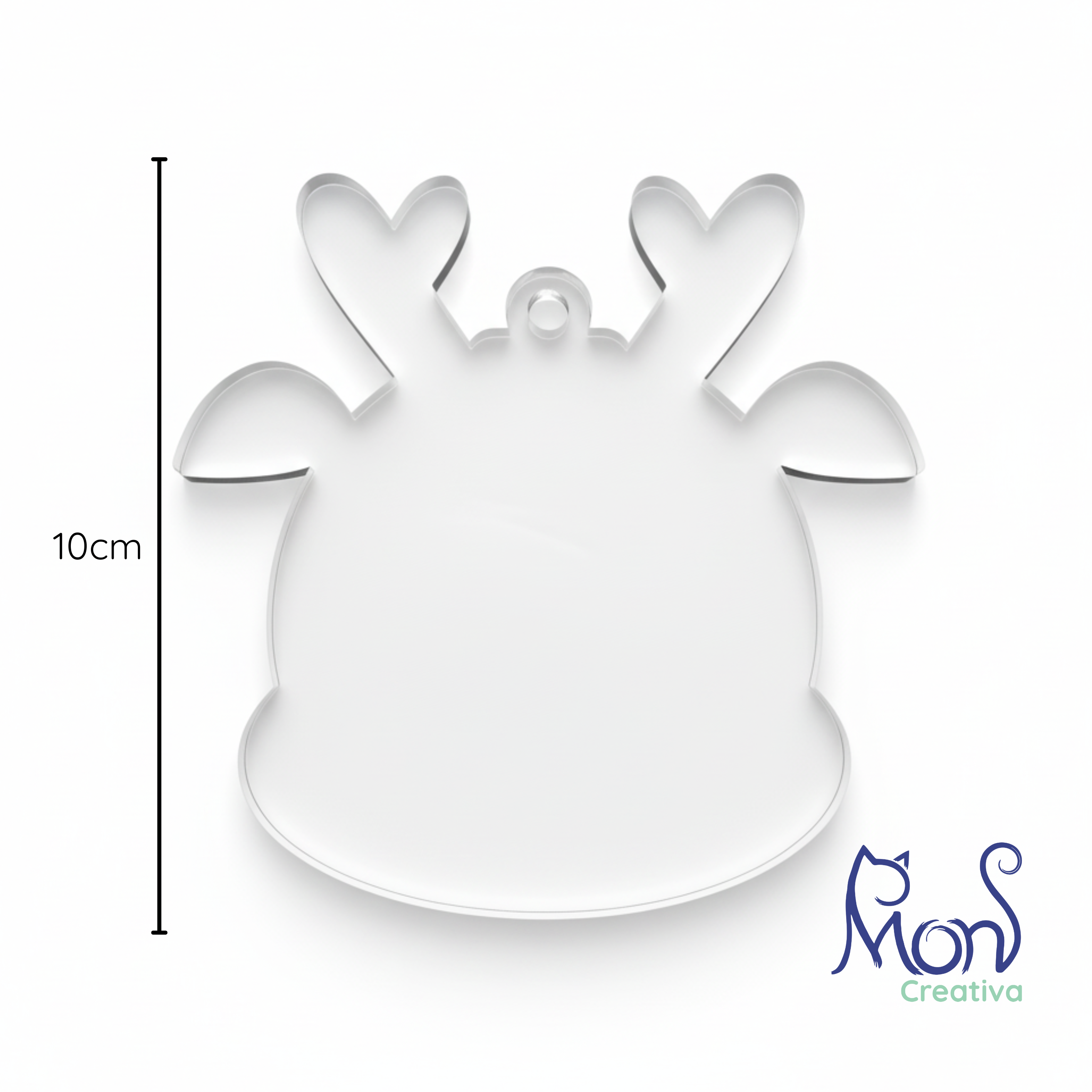 Esferas de Acrílico Transparente Reno Navideño RN01