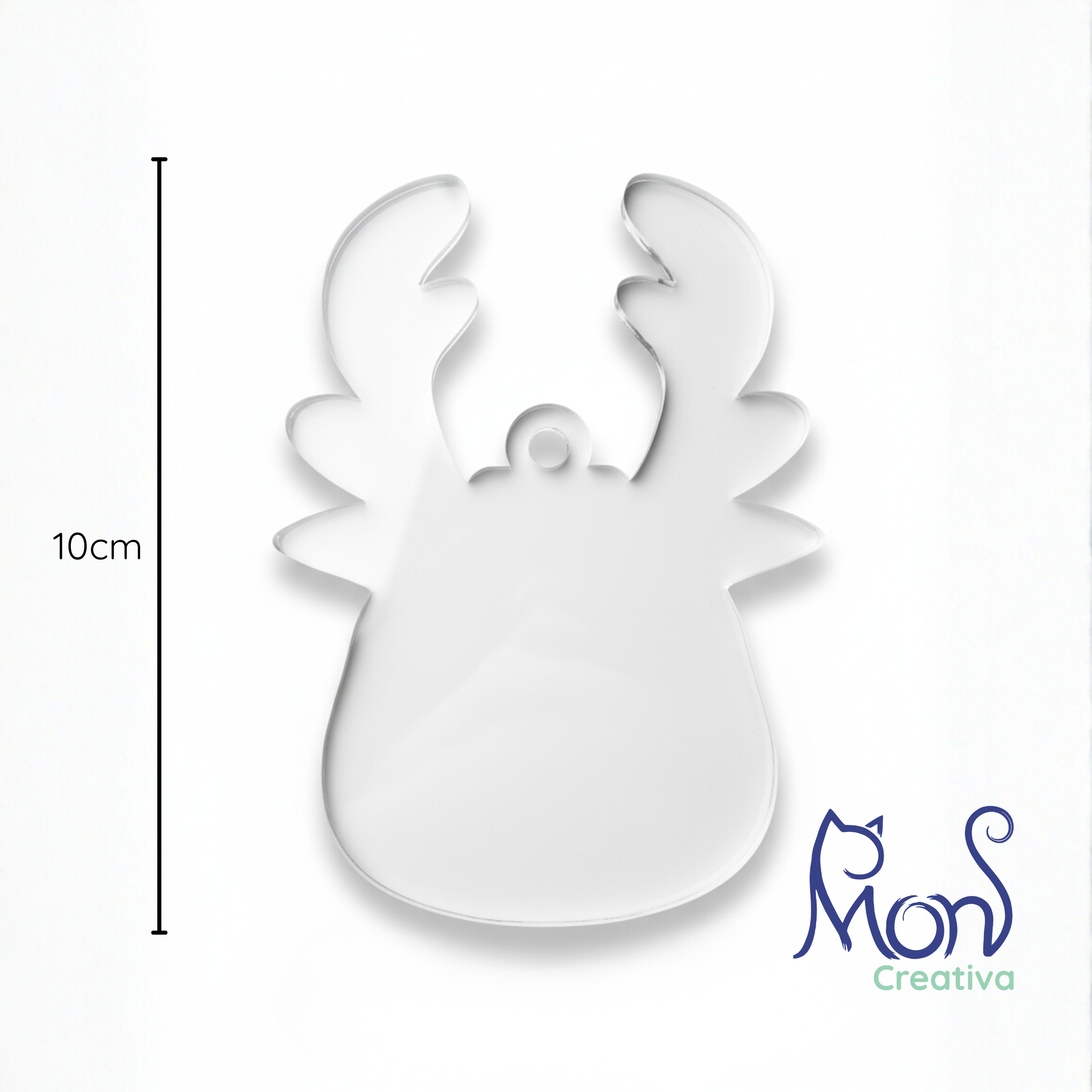 Esferas de Acrílico Transparente Reno Navideño RN02