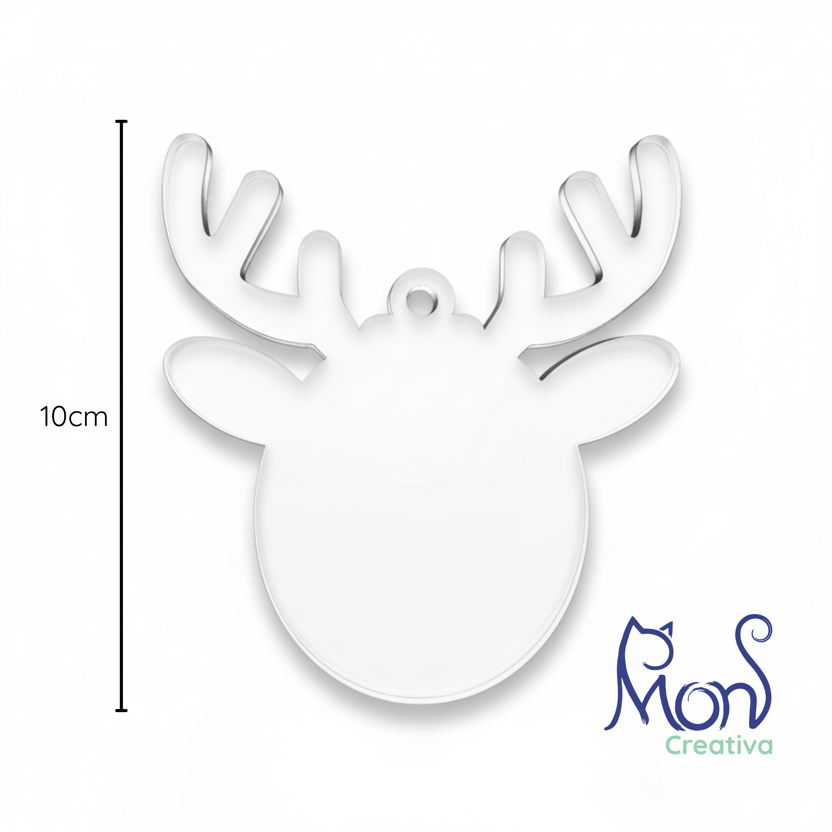 Esferas de Acrílico Transparente Reno Navideño RN03