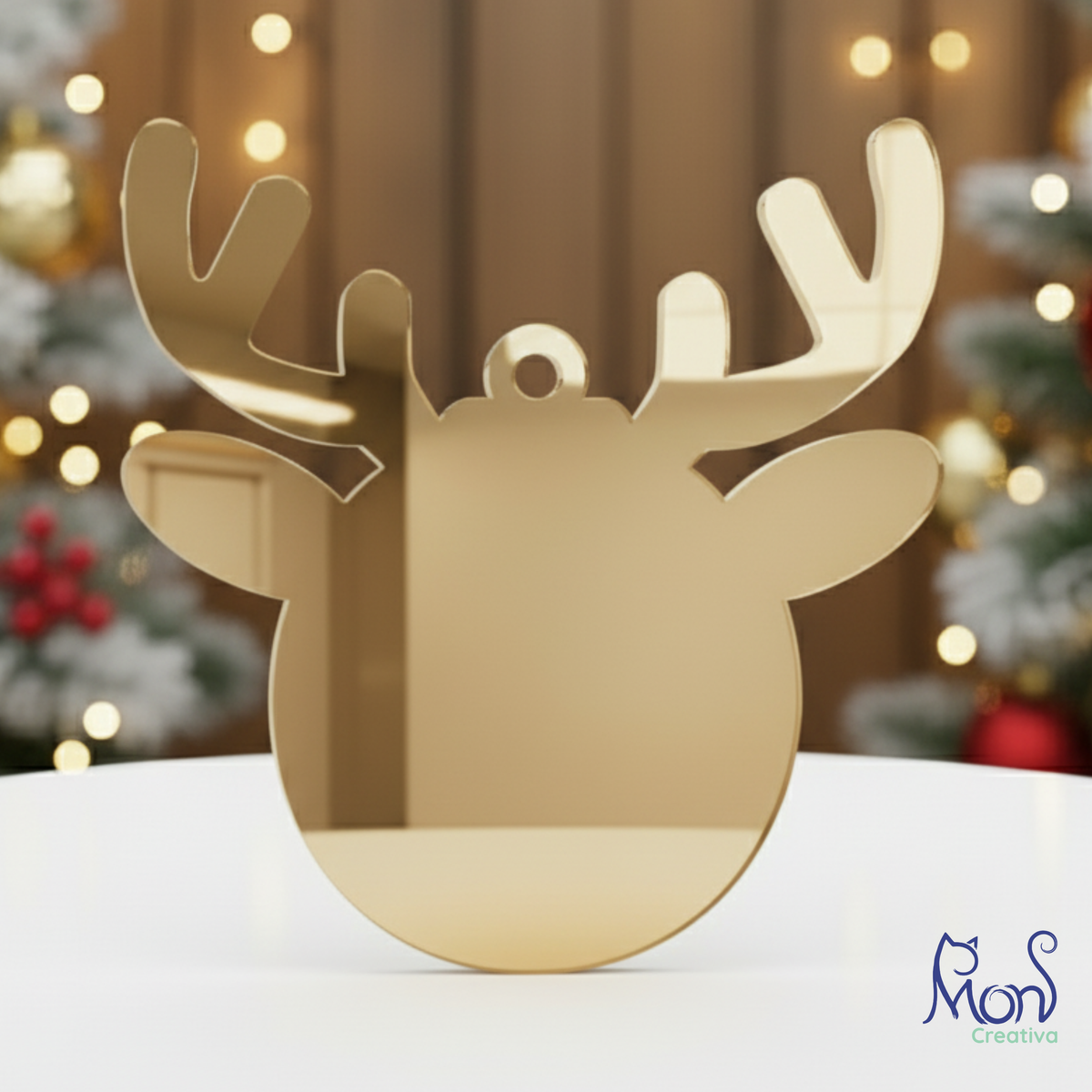 Esferas de Acrílico Espejo Reno Navideño RN03E