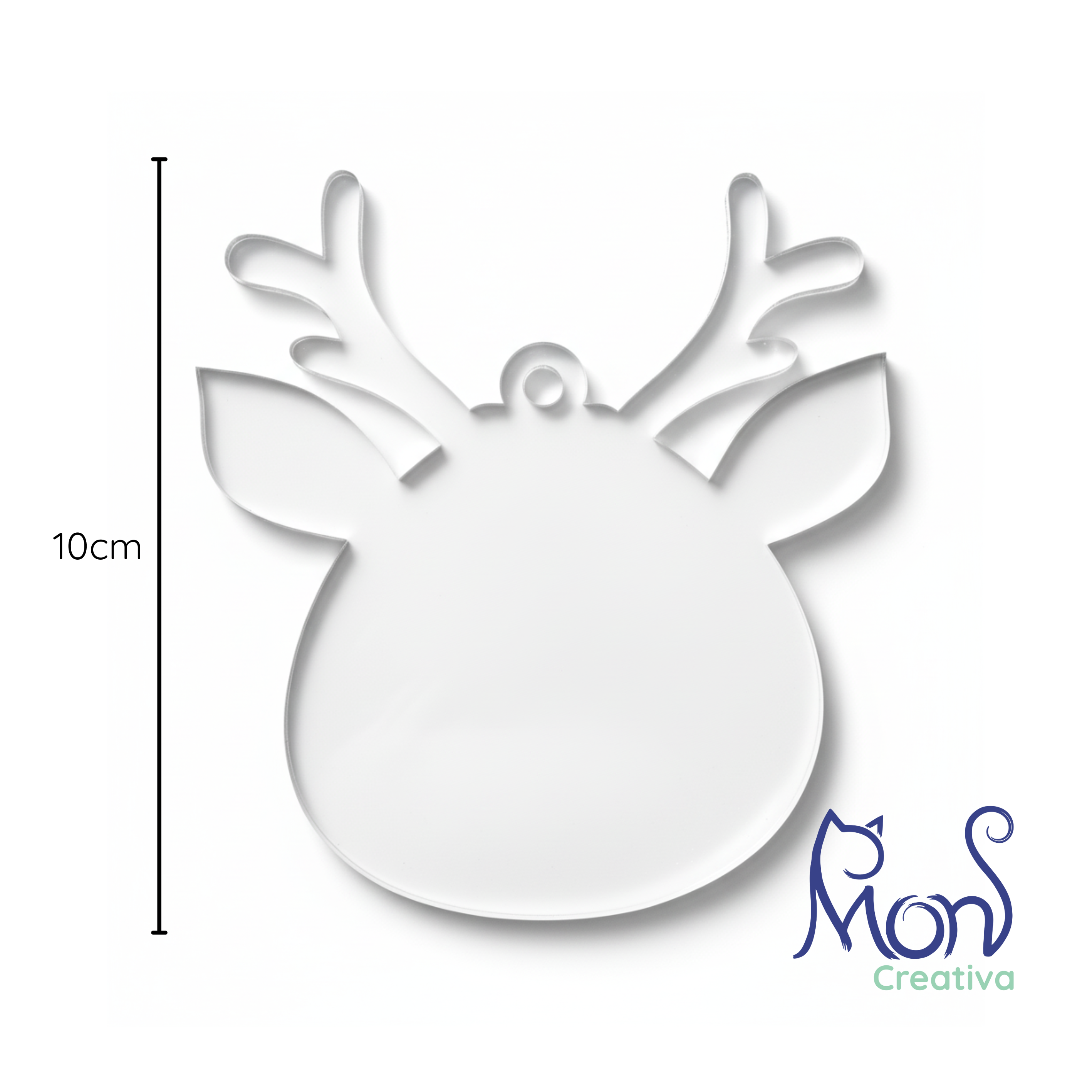 Esferas de Acrílico Transparente Reno Navideño RN04