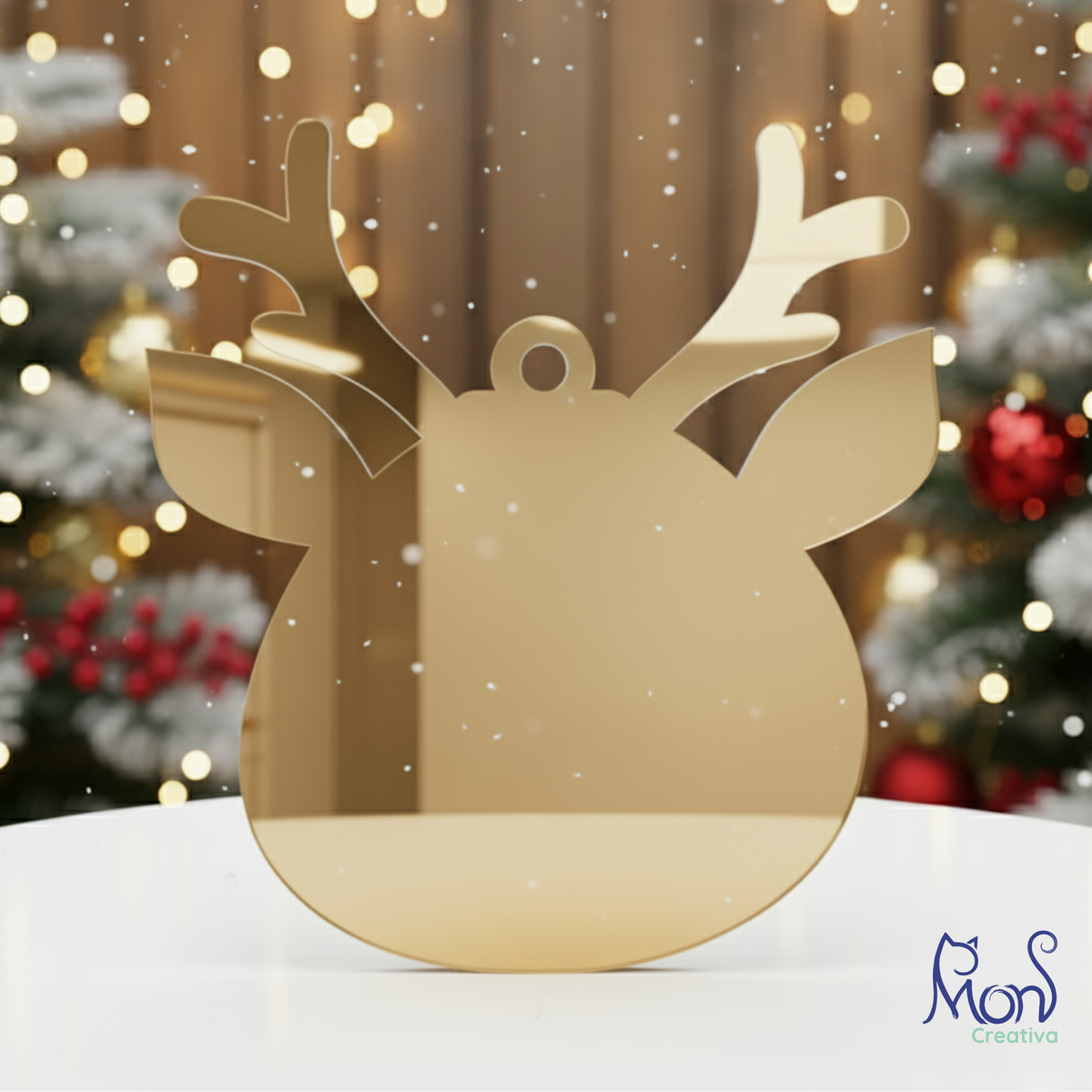 Esferas de Acrílico Espejo Reno Navideño RN04E
