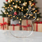 Esferas de Acrílico Transparente Reno Navideño RN04