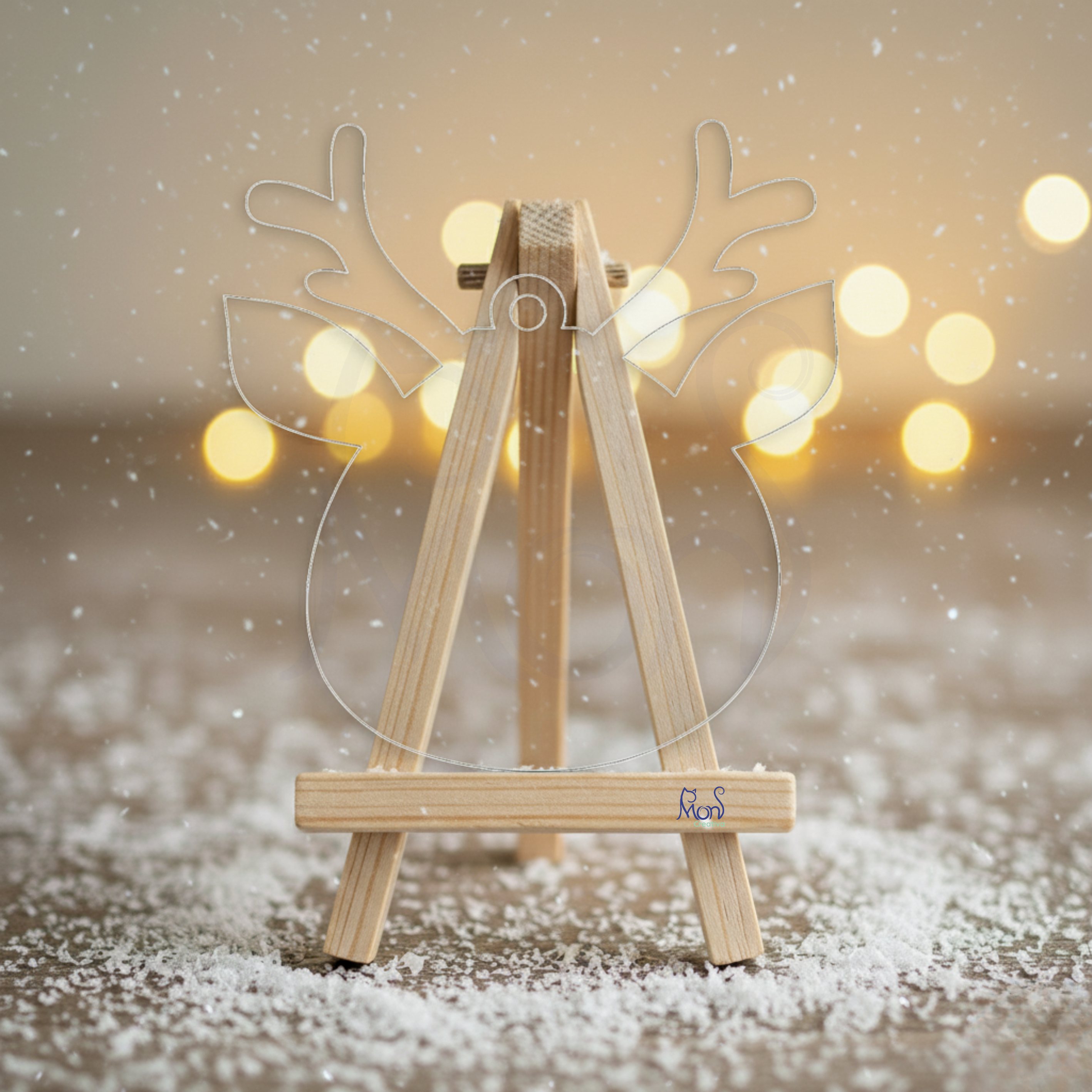 Esferas de Acrílico Transparente Reno Navideño RN04