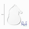 Esferas de Acrílico Transparente Papá Noel SC01